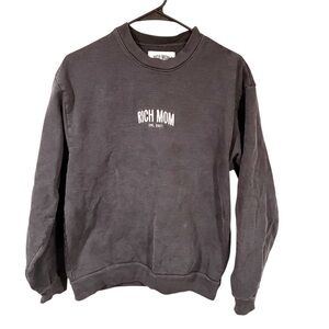TINX Rich Mom Gear Essentials Crewneck Espresso Martini Black Small Sweatshirt